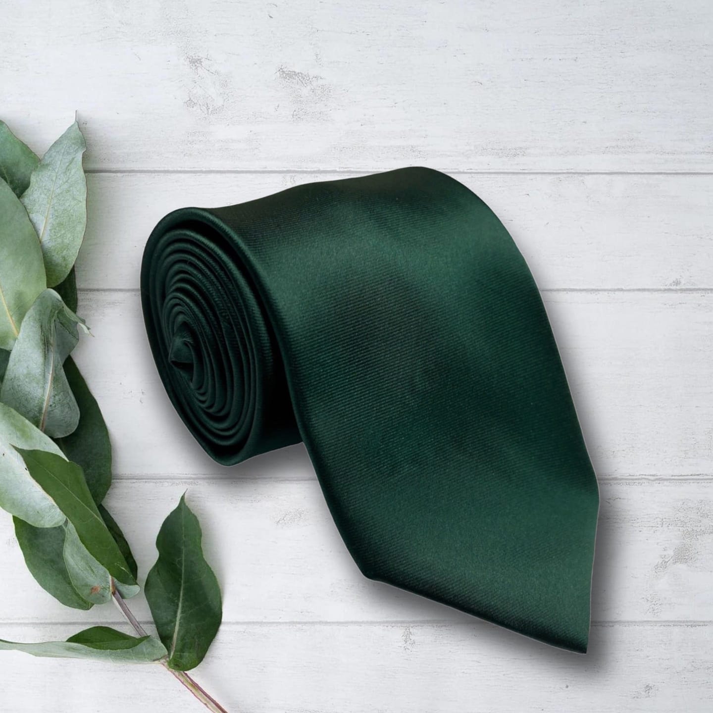 Customer photo review of Emerald Satin Necktie