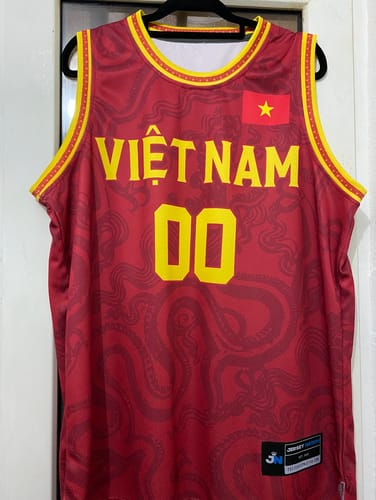 Customer photo review of Vietnam Custom Basketball Jersey