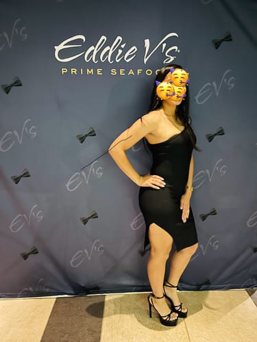 Customer photo review of Tyra Black One Shoulder Bandage Dress