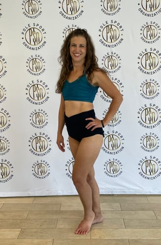 Customer photo review of Paris High Waist - Cross Over High Waist Bottoms Midnight Shine