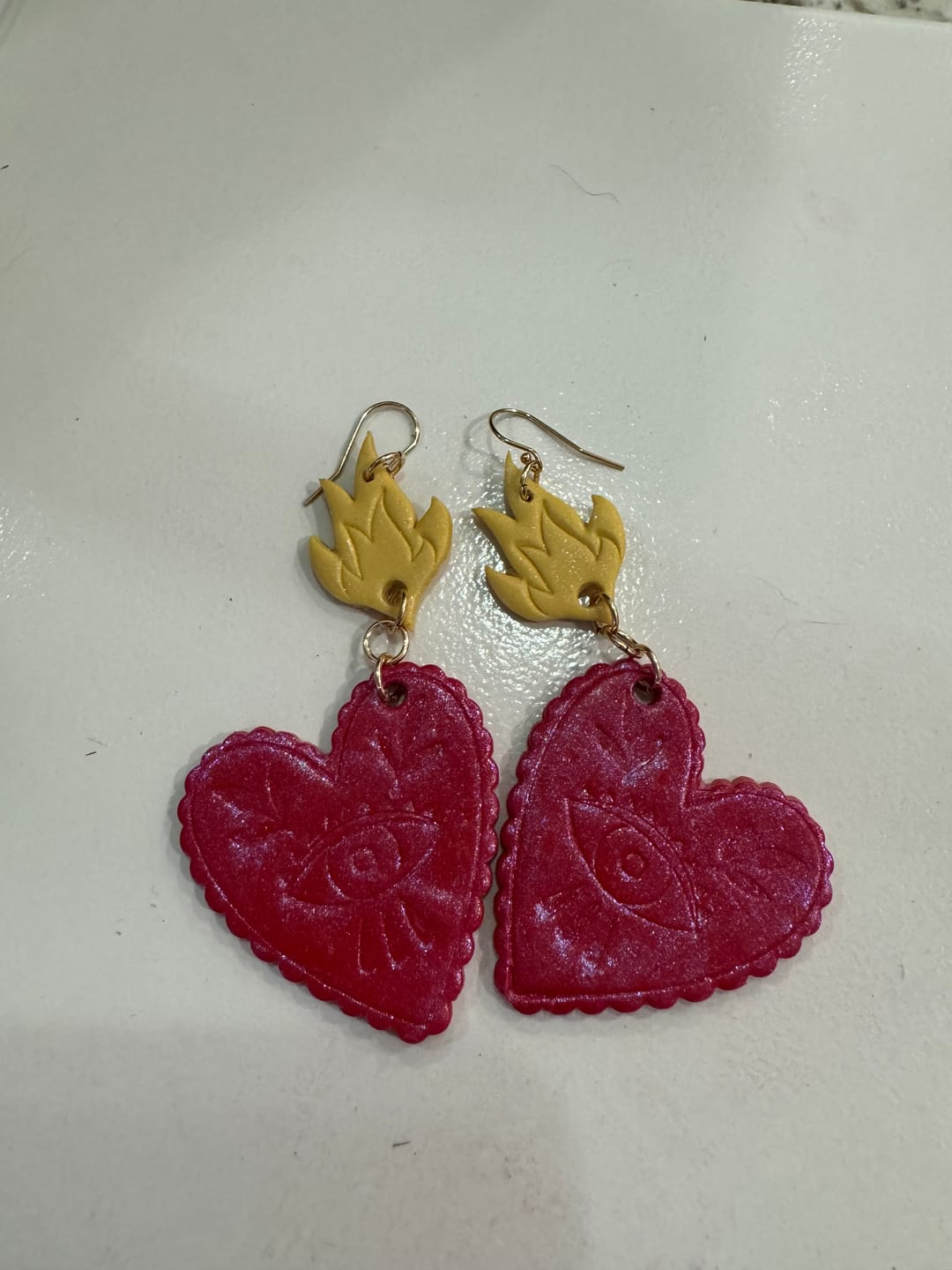 Customer photo review of Earring Post Embedder Kit