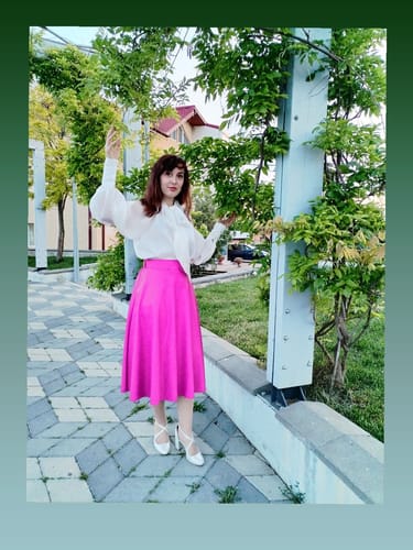 Customer photo review of Camasa Rizpah alba cu nod in fata