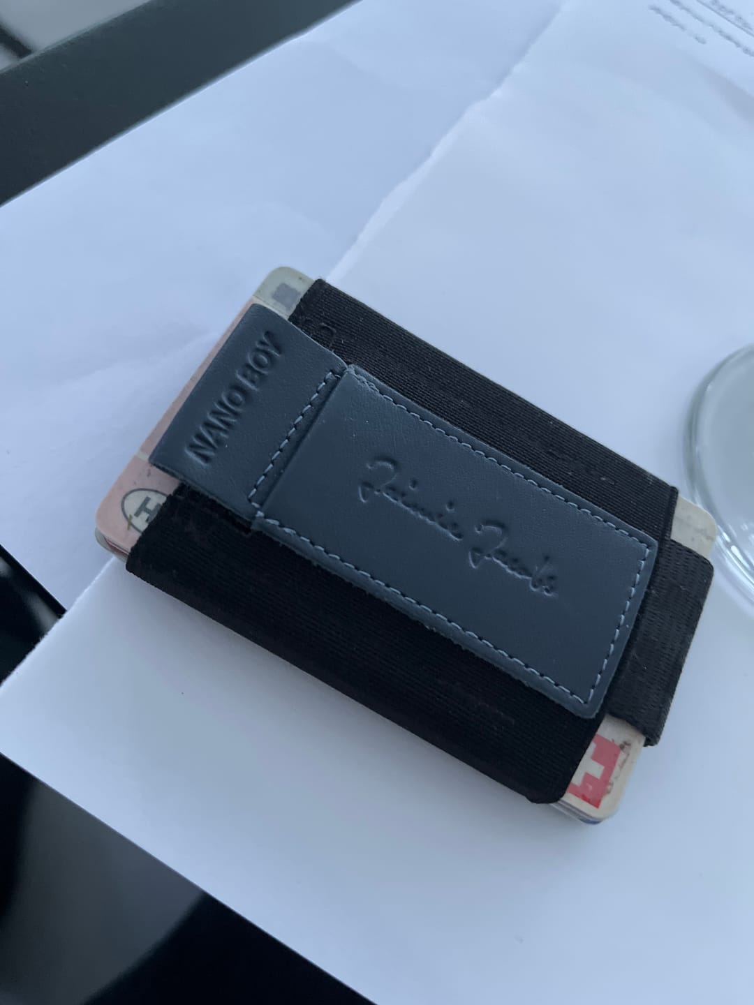 Customer photo review of Nano Boy with small elastic coin pocket eco-leather