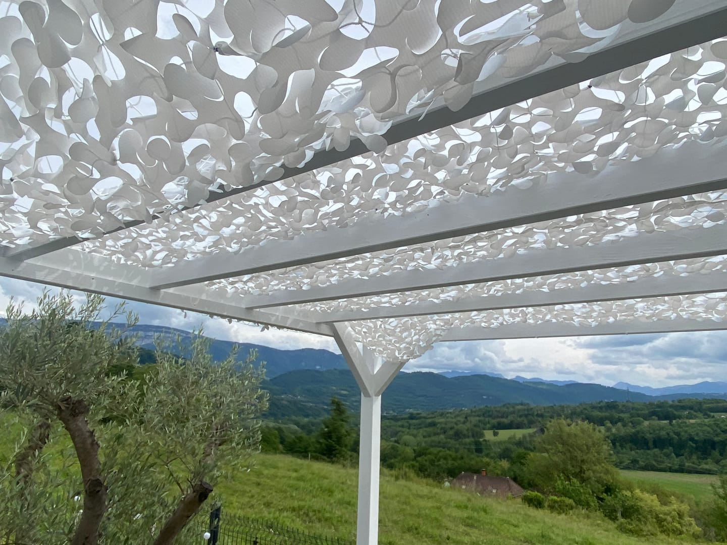 Customer photo review of Filet de camouflage renforcé blanc