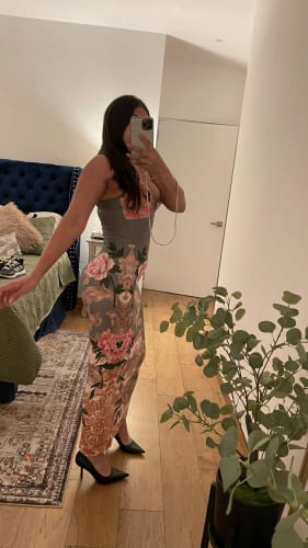 Customer photo review of Jade Blossom Dress