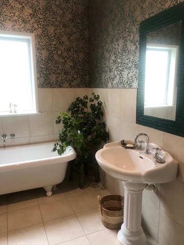 Customer photo review of Subtle Leaf Wallpaper - 4 Colours