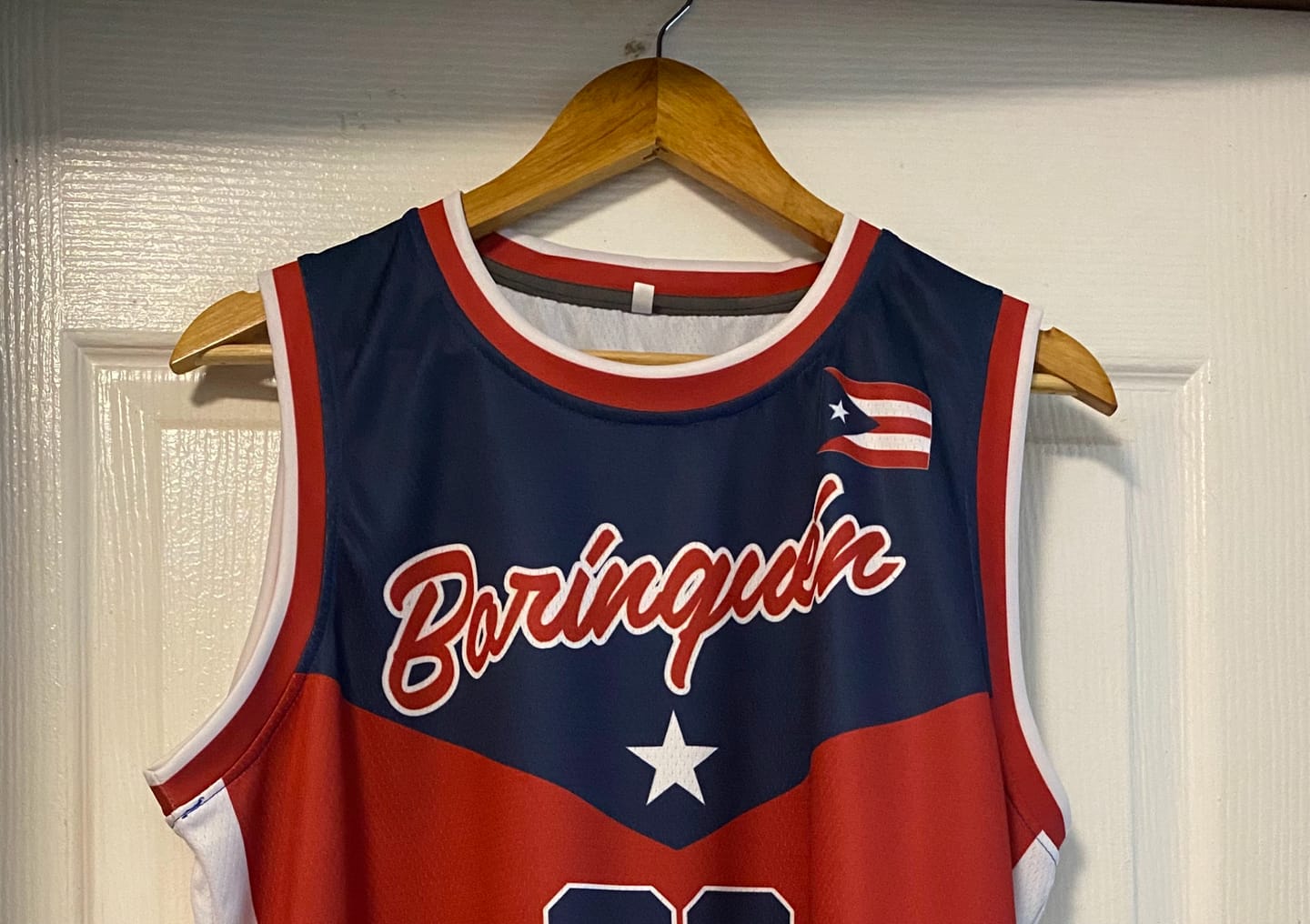 Customer photo review of Puerto Rico Custom Basketball Jersey