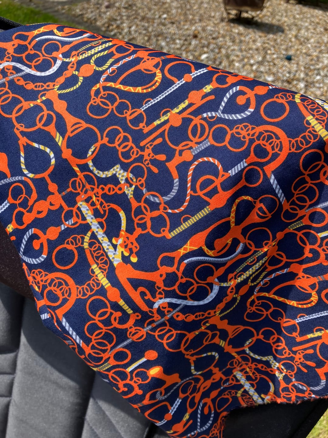 Customer photo review of Chains and Ropes Cotton Poplin Fabric