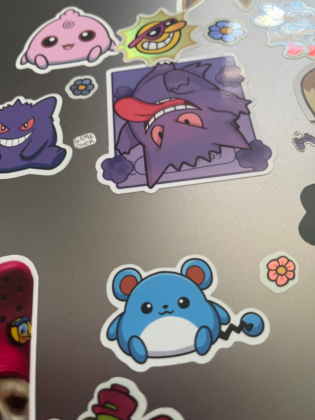 Customer photo review of Cute Baby Marill Sticker - High-Quality Matte Vinyl Die-Cut Decal