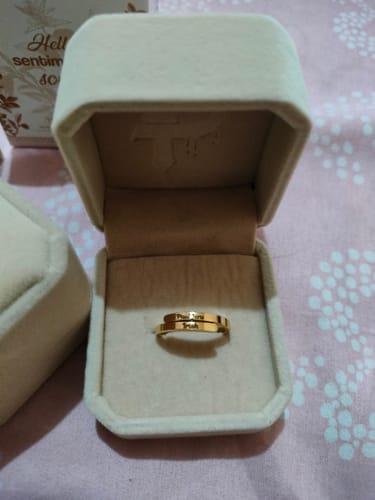 Customer photo review of Printave™ Personalized 2 Layers Ring