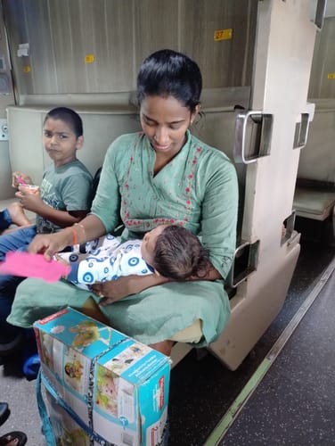 Customer photo review of Grey Block Printed Suit Set