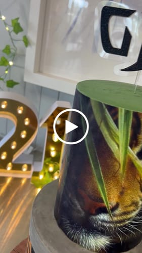 Customer video review of Personalised Leopard pattern - Icing Cake Wrap