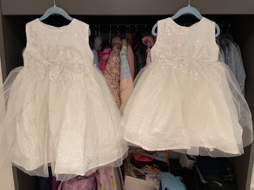 Customer photo review of Cute Baby Girls Baptism Dress First Birthday Wedding Princess Dress