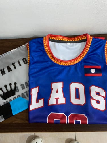 Customer photo review of Laos Custom Basketball Jersey