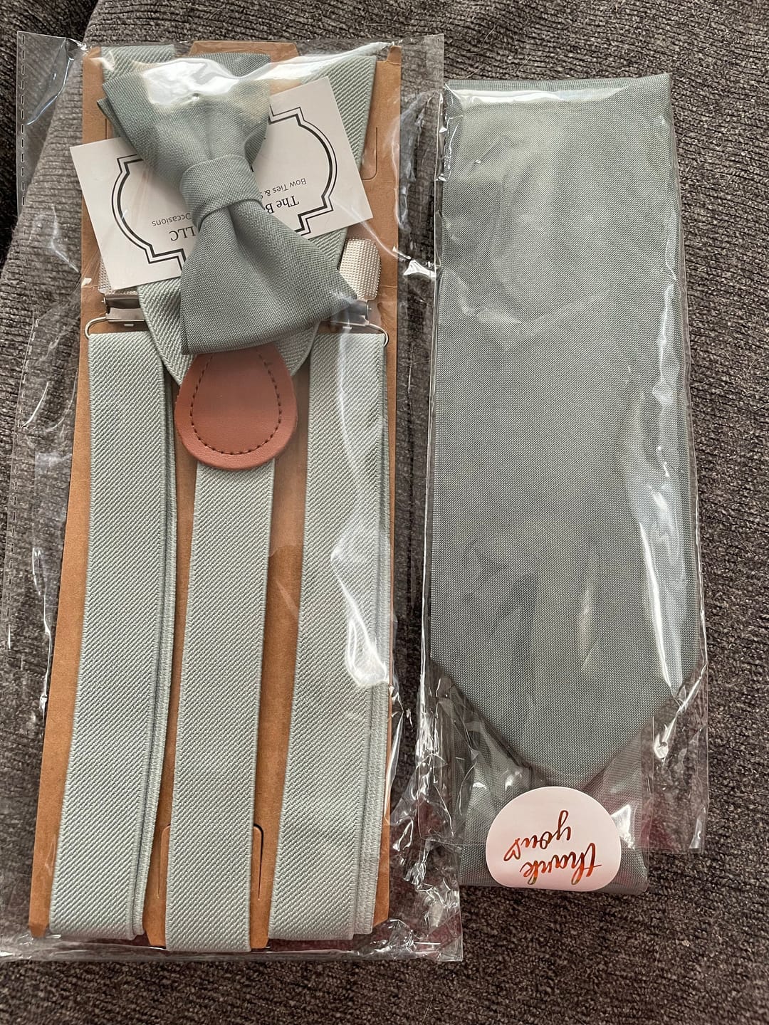 Customer photo review of Dusty Sage Necktie