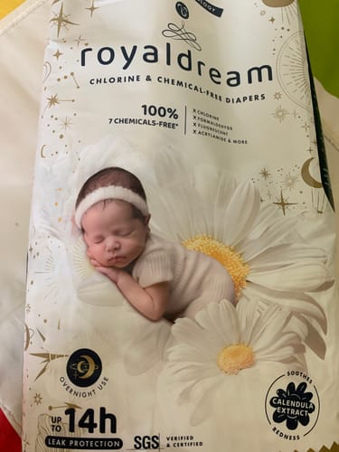 Customer photo review of RoyalDream Diapers 100% 7 Chemicals-Free