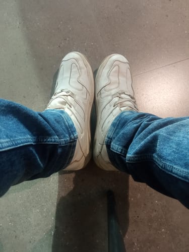 Customer photo review of TRIPPIN White Men's High Top sneaker