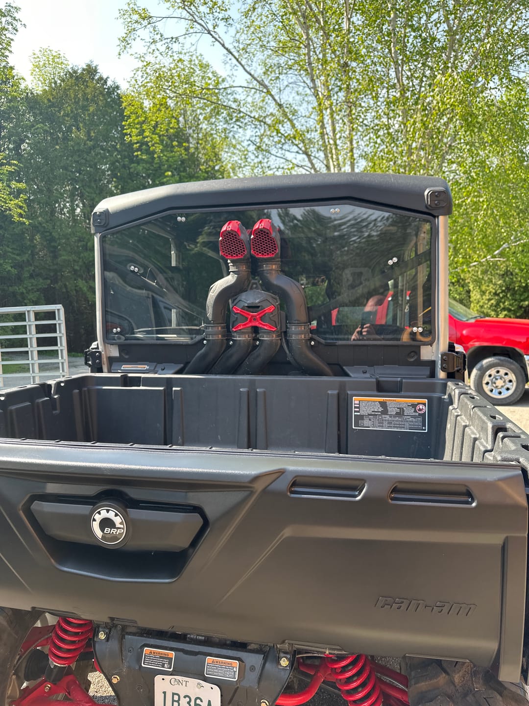 Customer photo review of Rear Tinted Windshield for Can-Am Defender HD5/8 /10/MAX
