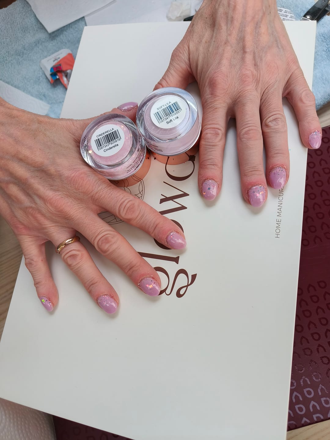 Customer photo review of Soft Lila Dipping Powder