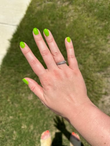 Customer photo review of Longwear Nail Polish - Limeade