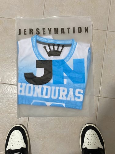 Customer photo review of Honduras Custom Basketball Jersey