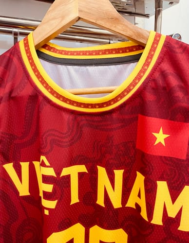Customer photo review of Vietnam Custom Basketball Jersey