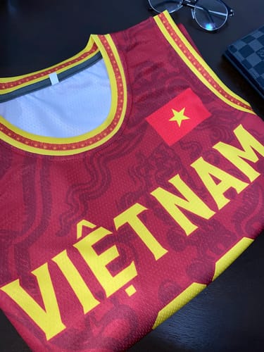 Customer photo review of Vietnam Custom Basketball Jersey