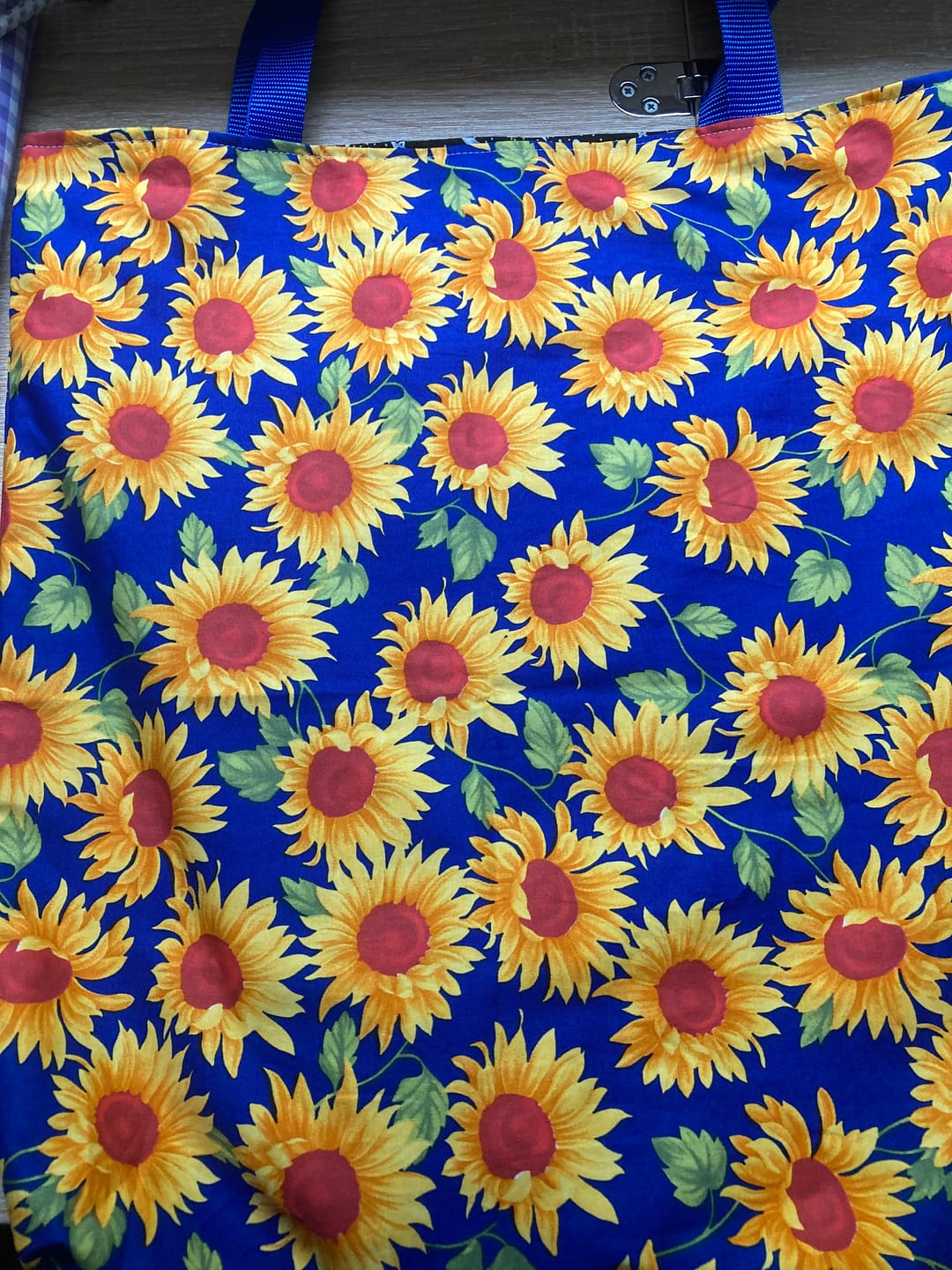 Customer photo review of Sunflowers Rose & Hubble Cotton Poplin Fabric