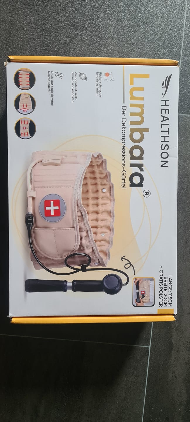 Customer photo review of Lumbara® - Wohltuende Entlastung für Deinen Rücken