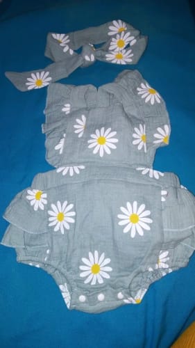 Customer photo review of Daisy Printed Romper Set