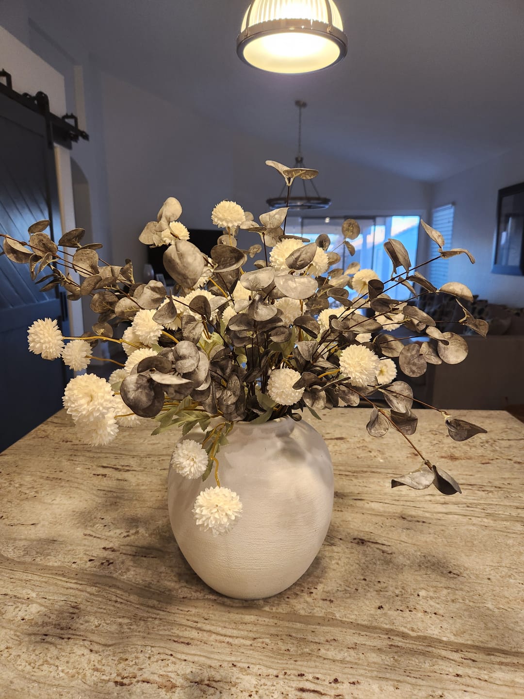 Customer photo review of Faux Eucalyptus - Graceful Green (5 Stems)