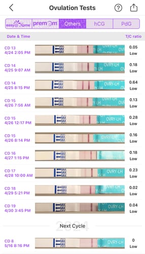 Customer photo review of Ovulation Test Strips
