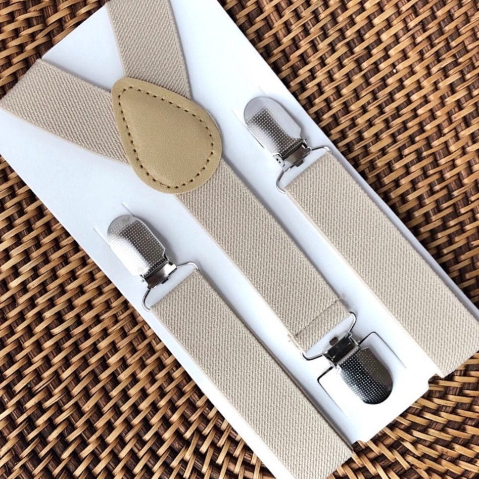Customer photo review of Tan Suspenders