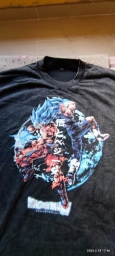 Customer photo review of Super Saiyan Oversized Vintage T-shirt V2