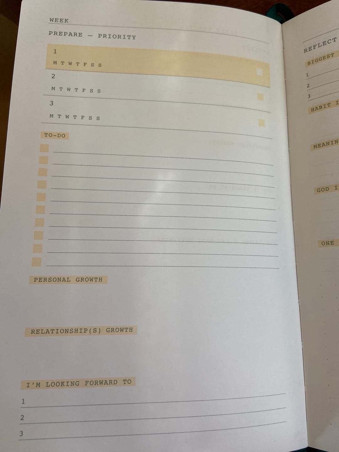 Customer photo review of Monk Manual™ 90-Day Planner