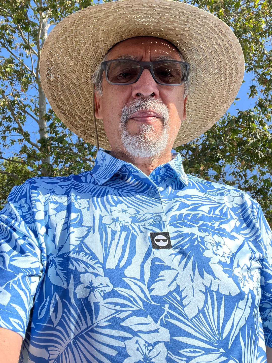 Customer photo review of Blue Safari - Performance Polo