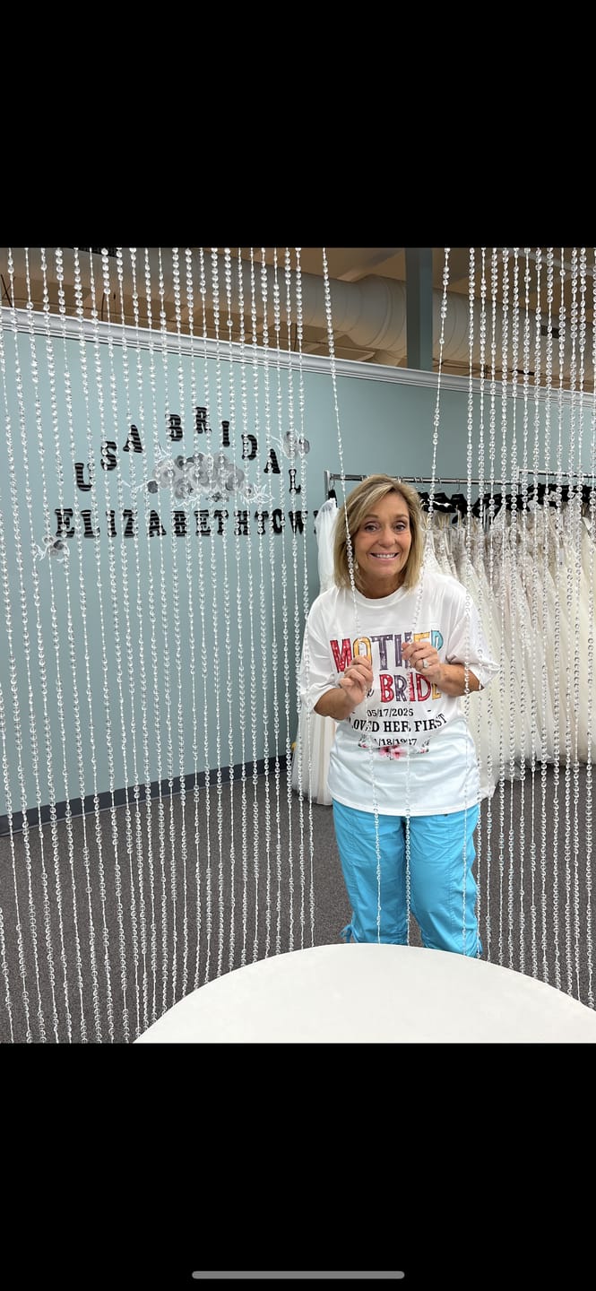 Customer photo review of Mother Of The Bride I Loved Her First Custom Wedding Date And Birth Date Shirt Gift For Mom