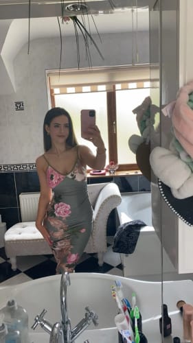 Customer photo review of Jade Blossom Dress