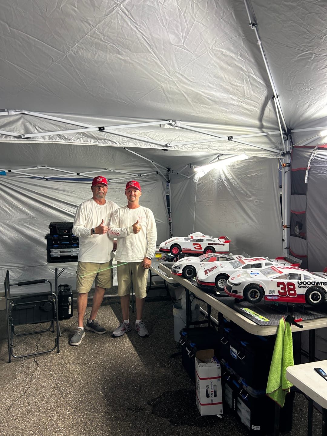 Customer photo review of Pop-up Canopy Light Set - 10,000 Lumens