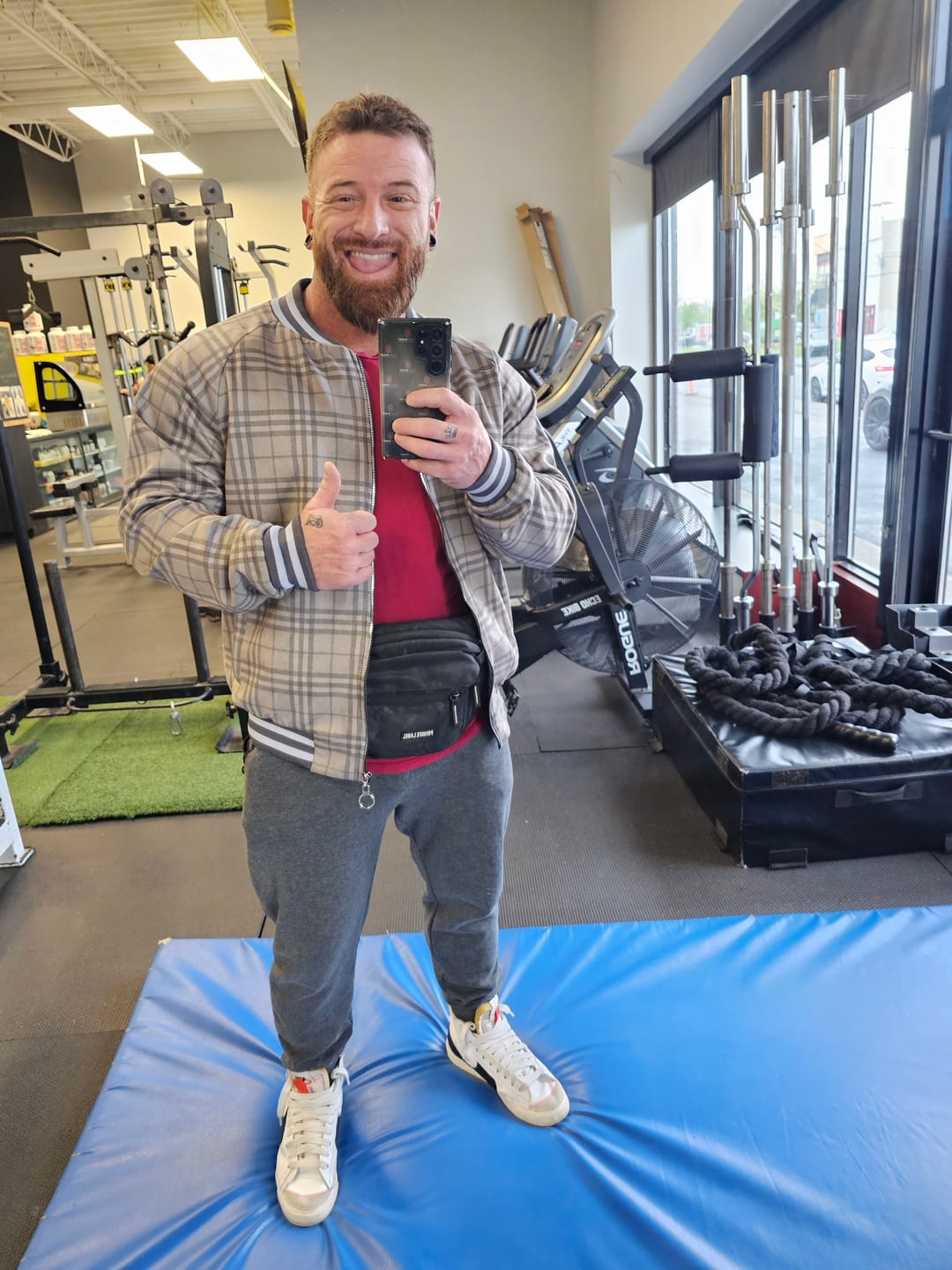 Customer photo review of TheMrTailor™ Tartan Tracksuit