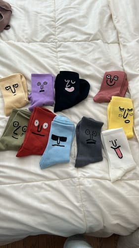 Customer photo review of LIMITED TIME ONLY - 10 Pack Expression Socks - 40% OFF