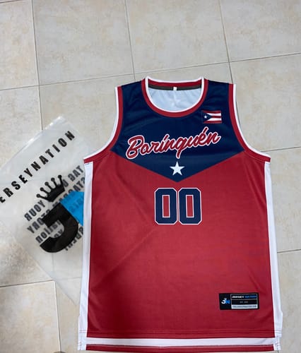 Customer photo review of Puerto Rico Custom Basketball Jersey