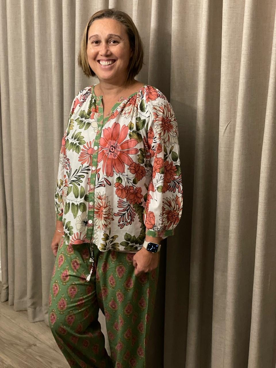Customer photo review of French Pyjamas - Pink Paisley