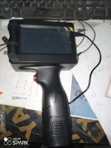 Customer photo review of The PrintPeak Handheld Inkjet Printer — for Multi-Surface Printing
