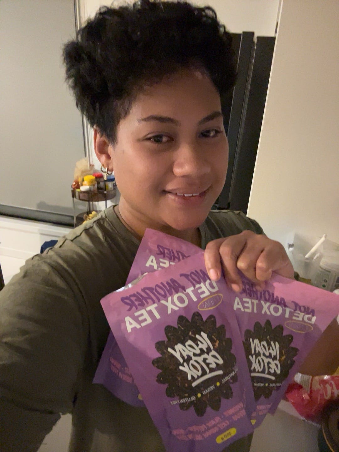 Customer photo review of 14 Day Detox Tea + FREE SHIPPING $110+