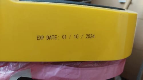 Customer photo review of The PrintPeak Handheld Inkjet Printer — for Multi-Surface Printing