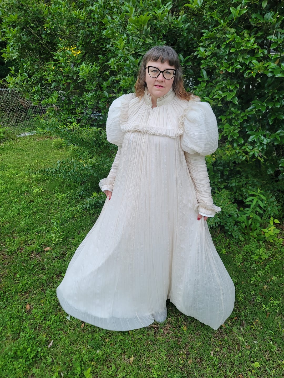 Customer photo review of CRIMSON PEAK™ Edith Victorian Gown in Ivory