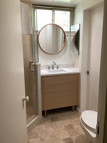 Customer photo review of Austin 30" Natural White Oak Bathroom Vanity