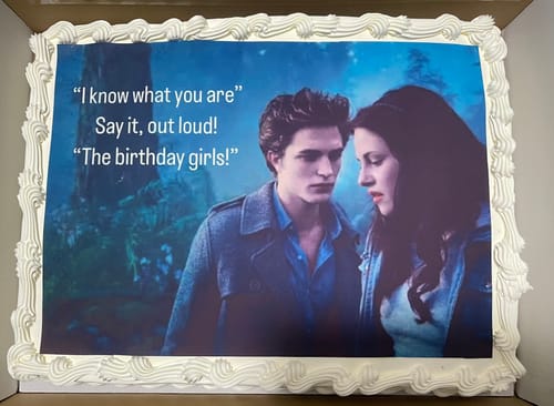 Customer photo review of A3 Rectangle Custom Edible Icing Image