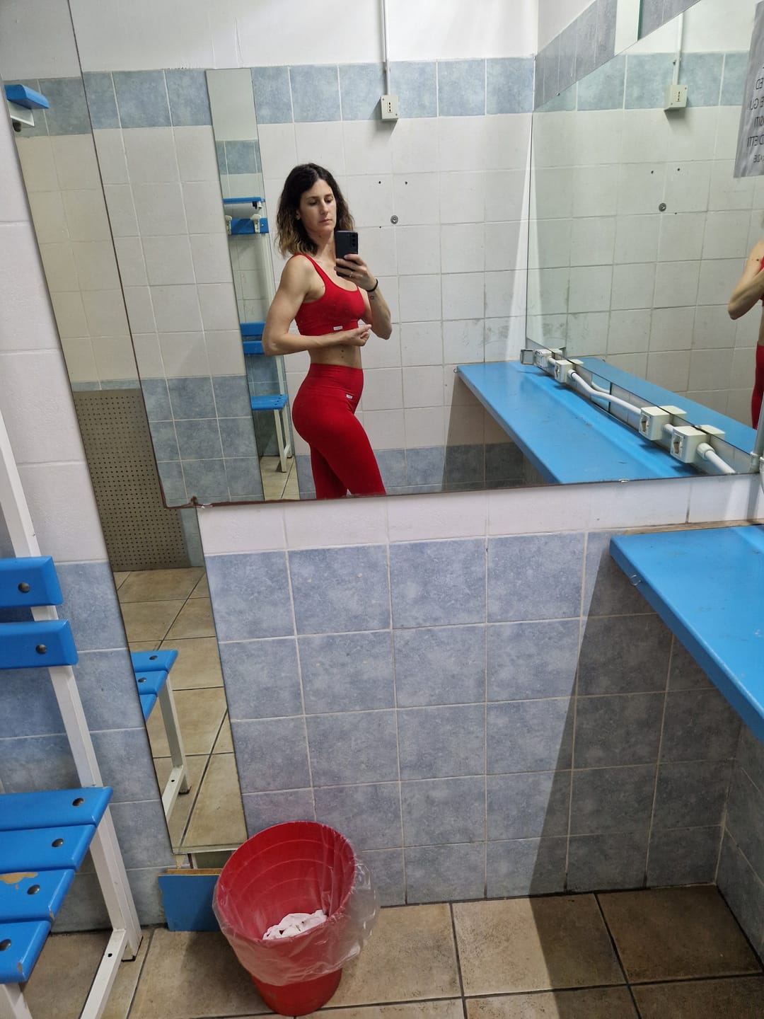 Customer photo review of Top CALIPSO Rosso Lampone Costine
